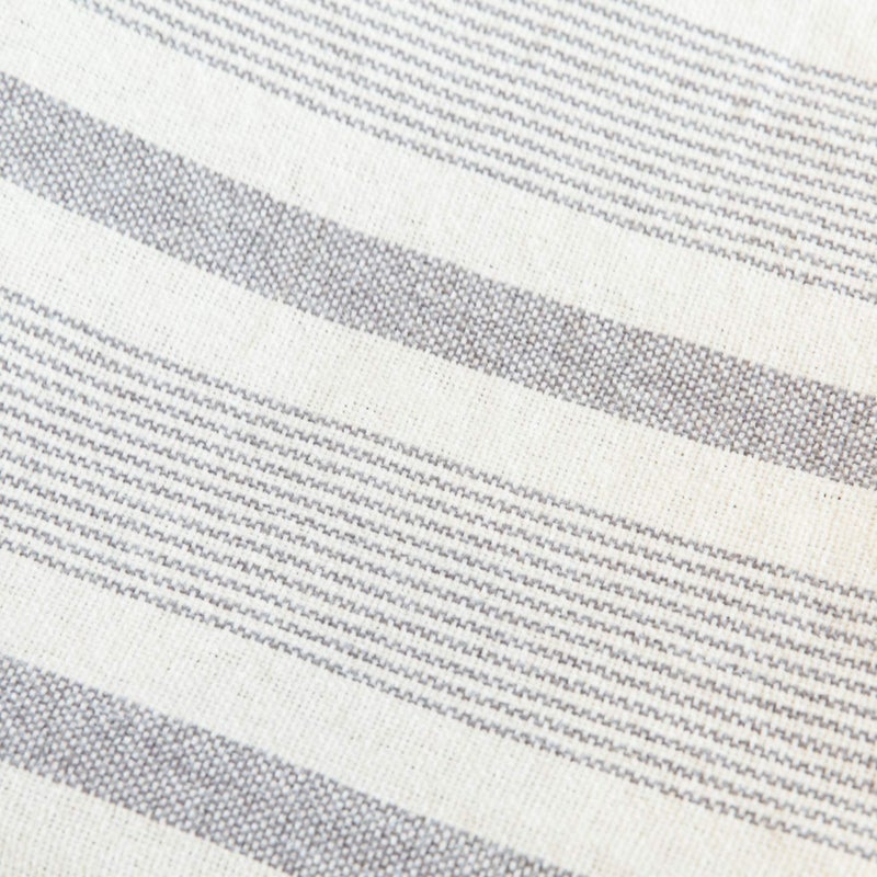Snugtown Decorative Grey Ivory Striped Throw with Fringe, Soft Chenille Knitted Farmhouse Lightweight Blanket with Tassels for Couch Sofa Chair Bed Office Home DÃ©cor, Gray and Off White,50" x 60" - Image 4